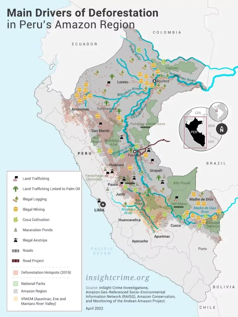 main drivers of deforestation in the Peruvian Amazon Rainforest.